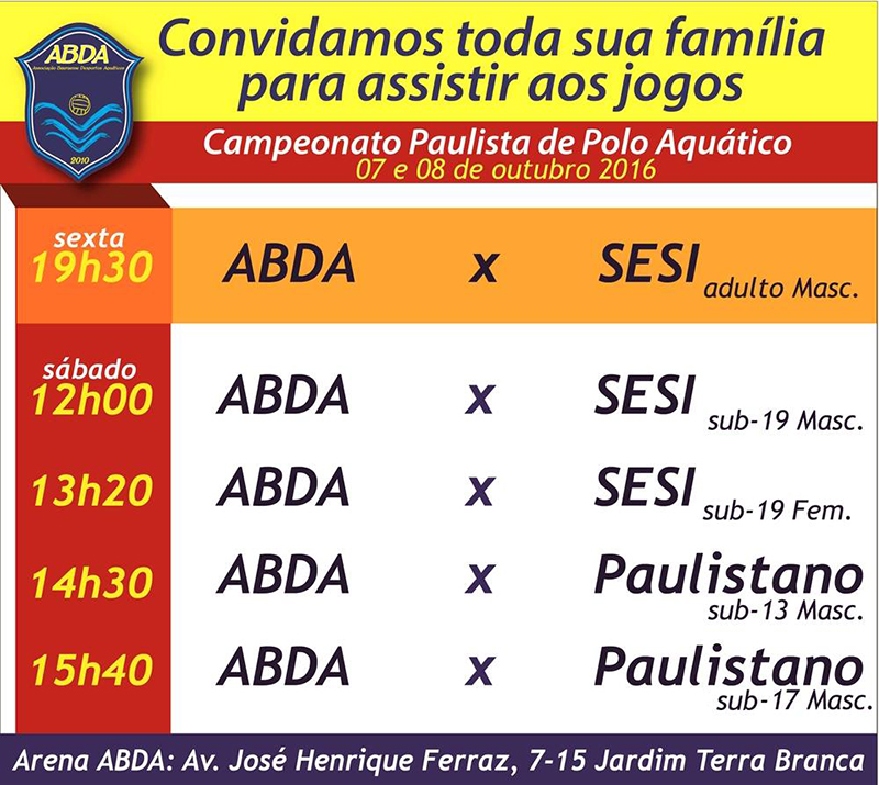 Equipe da ABDA de polo aqu�tico enfrenta time do SESI neste fim de semana pela categoria adulta
