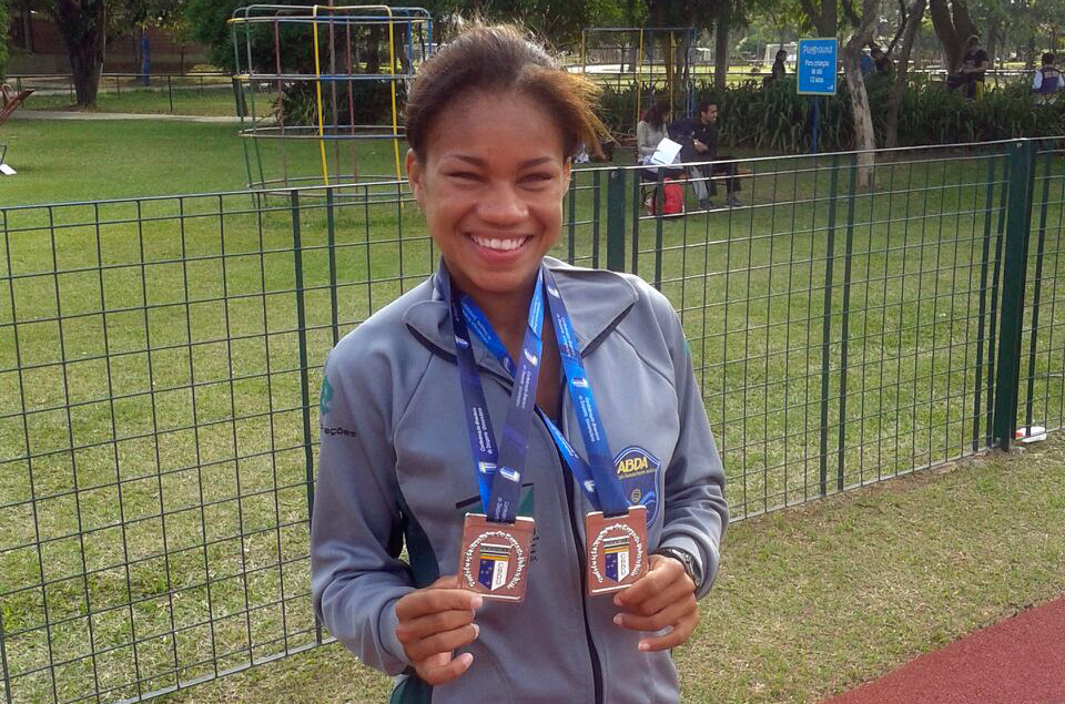 Atleta da ABDA conquista duas medalhas de prata no Trof�u Adhemar Ferreira da Silva
