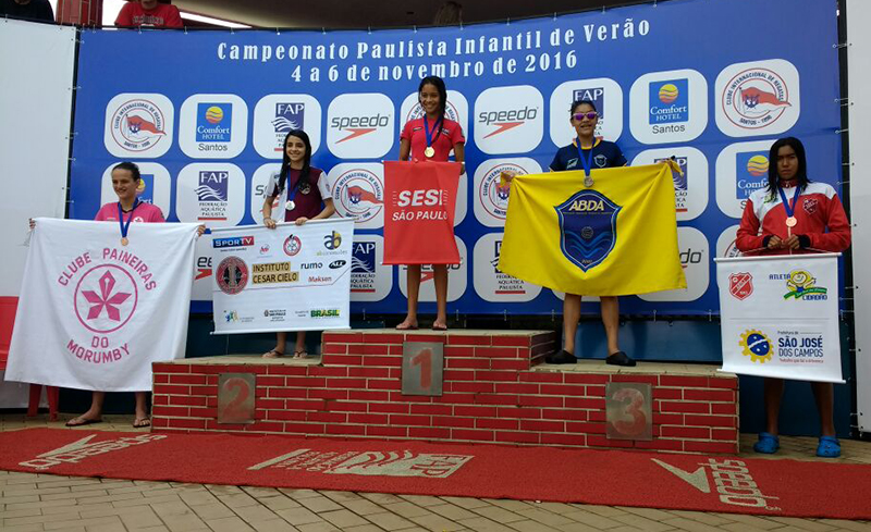 Atleta da ABDA conquista 3� coloca��o nos 200m costas no Paulista Infantil