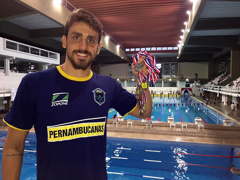 Atleta da ABDA fatura dez medalhas no Campeonato Nacional Paraguai Torneio Open de Nata��o