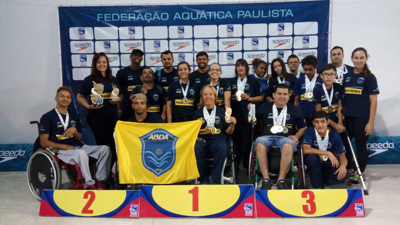 Equipe paral�mpica da ABDA fecha o ano com a maior quantidade de ouro no Paulista de Paranata��o
