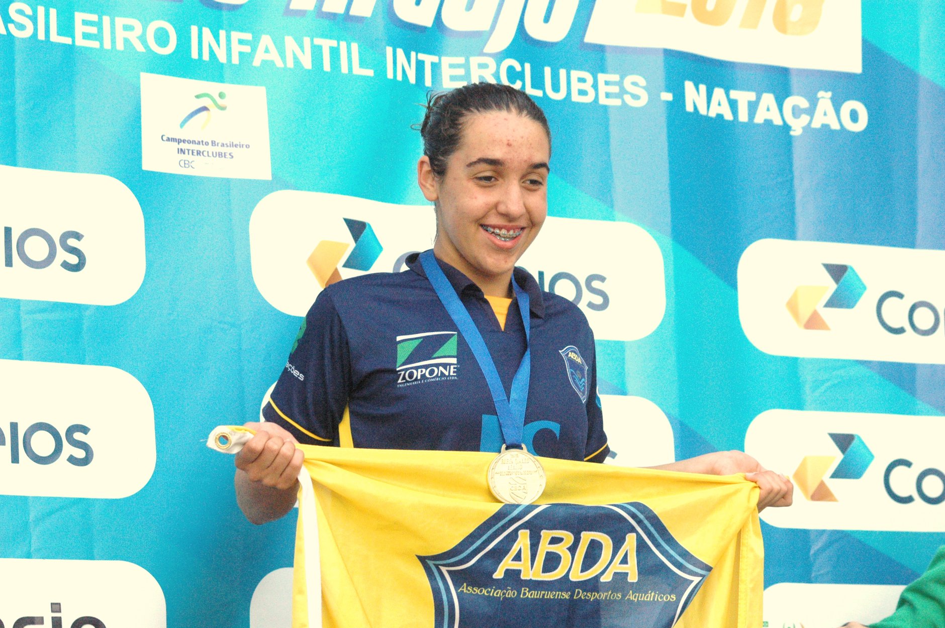 Atleta da ABDA fatura tr�s ouros no Brasileiro Infantil Interclubes