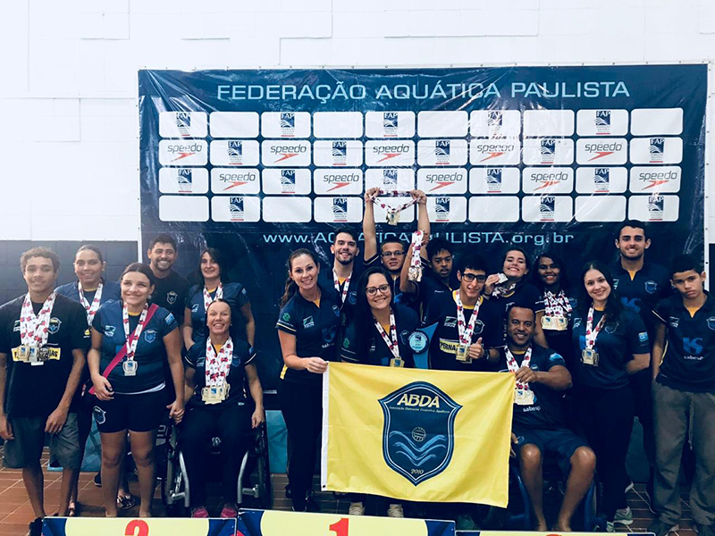 Equipe paral�mpica da ABDA � campe� geral no II Open Paulista FAP
