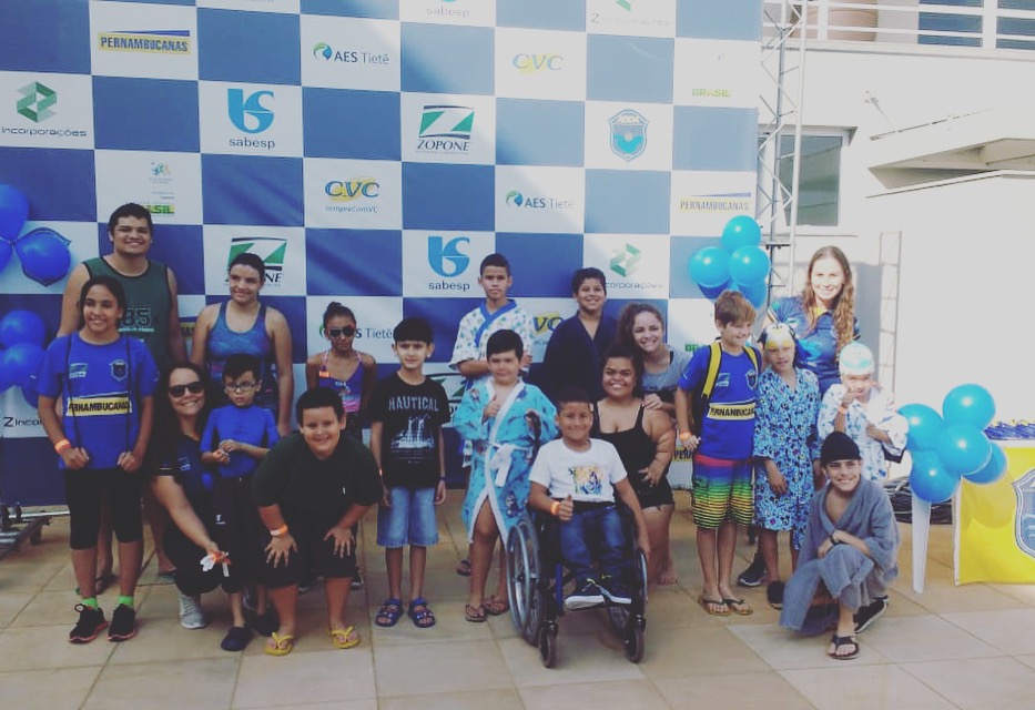 Festival Paral�mpico de nata��o � realizado na Arena ABDA
