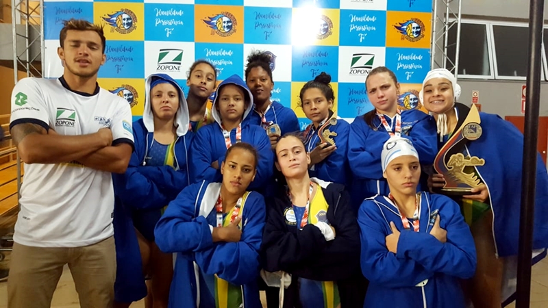 Sociedade H�pica de Bauru (ABDA) � campe� paulista de polo aqu�tico feminino sub-15