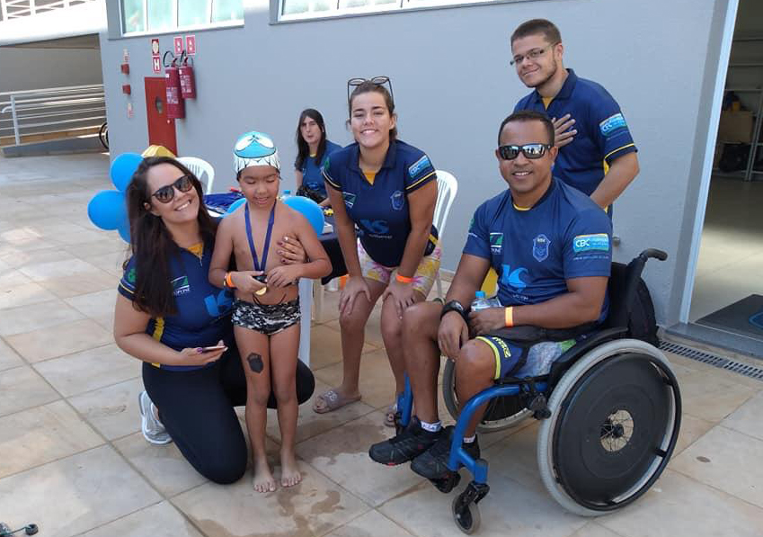 ABDA organizou o 1� Festival Interno Paral�mpico - festival arena abda setembro - prof. Rayssa e atletas Cadu, Ana Laura, Matheus, Sonia e o kids Antonio