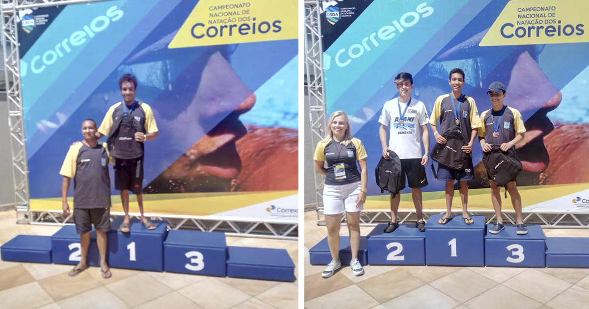 ABDA fatura dois ouros no Campeonato Nacional de Nata��o dos Correios
