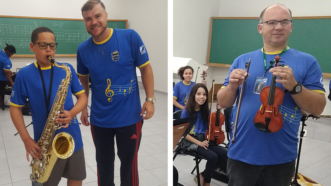ABDA Filarm�nica agrega instrumentos recebidos de doa��es