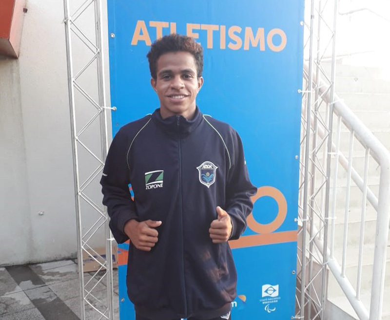 Atleta paral�mpico participa do Circuito Brasil Loterias Caixa de atletismo