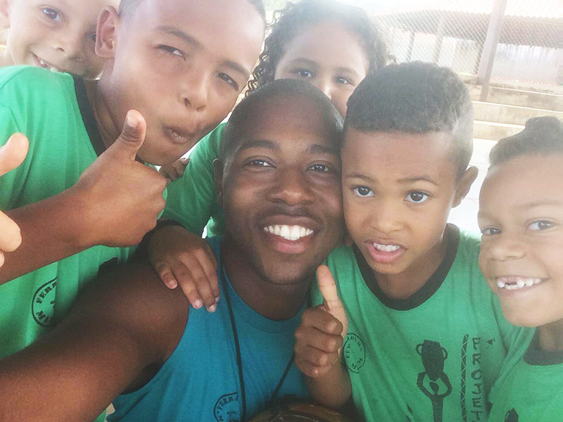 Yuri Gabriel Silva � educador social do projeto Can�