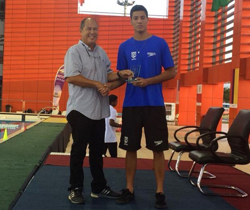 Goleiro da ABDA, Murilo Souza, conquistou trof�u de melhor goleiro da competi��o  - Foto: Klauss/Polo Aqu�tico Brasil