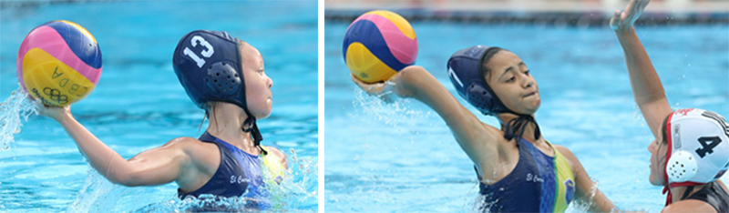 As pequenas Maiah (9 anos) e Mariany (10 anos) foram fundamentais para a vit�ria no sub-14