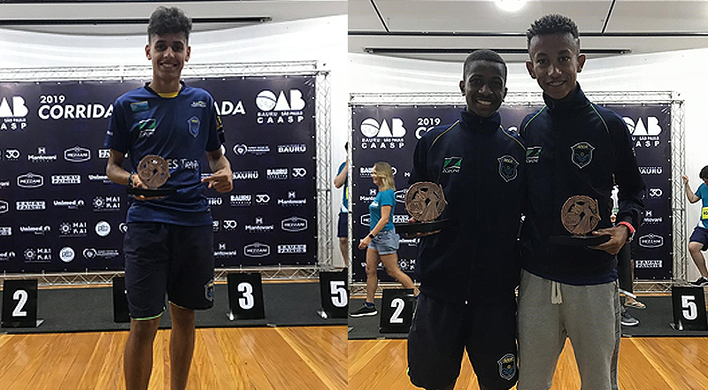 No masculino, nos 4km, Samuel Vinicius campe�o e, nos 7km, dobradinha ABDA com Marcos Felipe e Lucas Borges