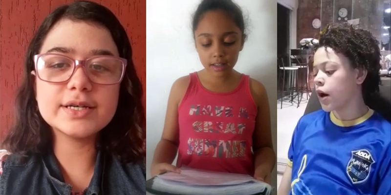 Layla Farhat Scardovelli Rocha, Jhemily Renata da Silva Moreira e Ana Rosa Pirola Bezerra