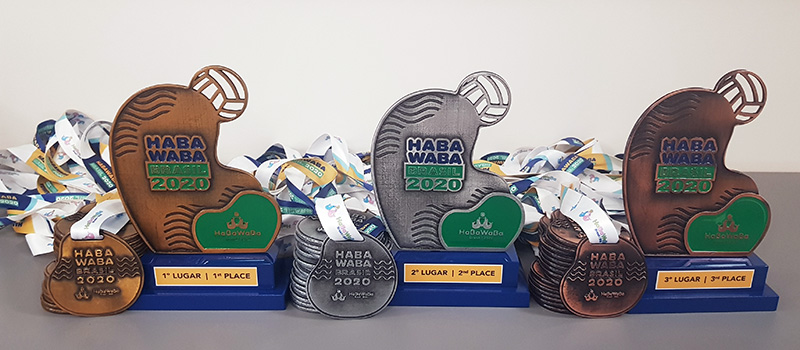 Trof�us e medalhas da S�rie Titan (primeira divis�o) do HaBaWaBa Brasil