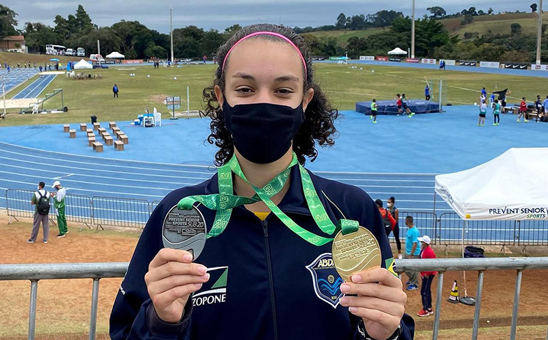 Ana Cec�lia � ouro e prata no Campeonato Brasileiro Sub-20