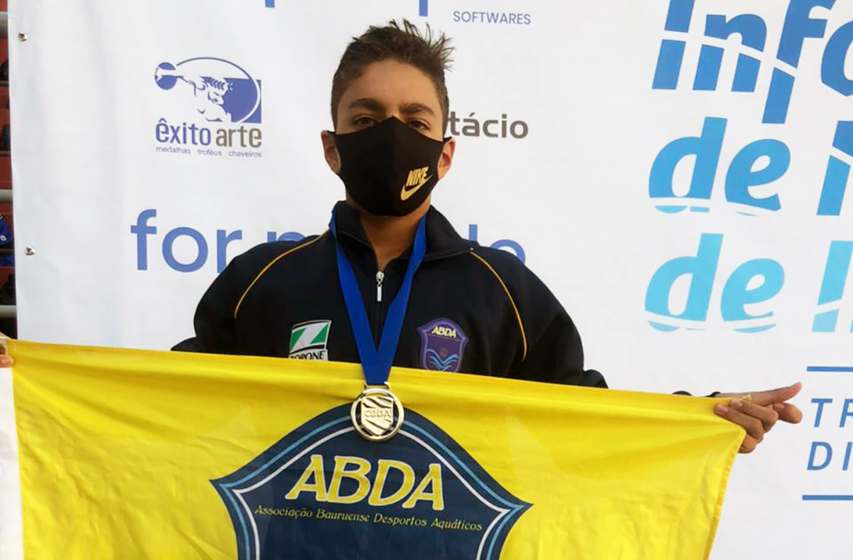 Atleta da ABDA � vice-campe�o brasileiro dos 200m peito