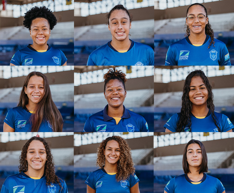 Ana Julia Ferreira Batista, Ana Luisa Magotti, Isabela Mendes Rodrigues de Souza, Isabelle Andrade dos Santos, Kelbia de Oliveira Rodrigues, Let�cia Gomes dos Santos Bel�rio, Luana Gabrielli de Souza Bonetti, Natalya Cristiny Barboza dos Santos e Vict�ria Brison Silva
