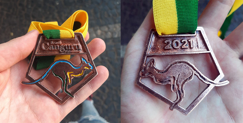 Heloisa foi medalha de bronze em 2019 e 2021 no Concurso Canguru de Matem�tica