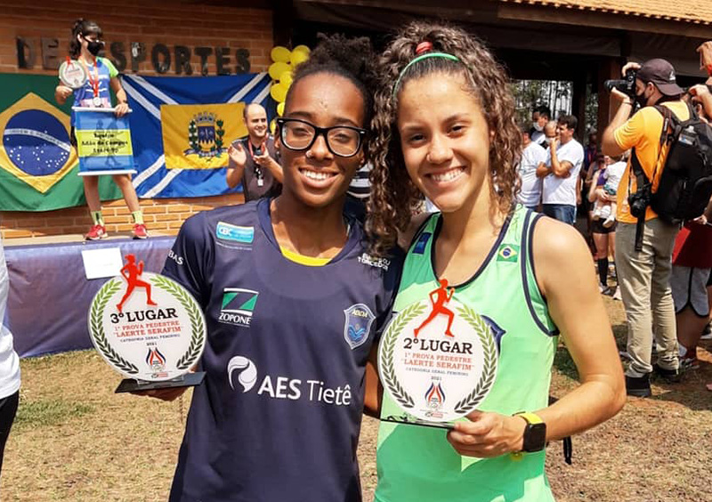 Dobradinha ABDA no pódio em Agudos: Jeovana Santos e Letícia Belo