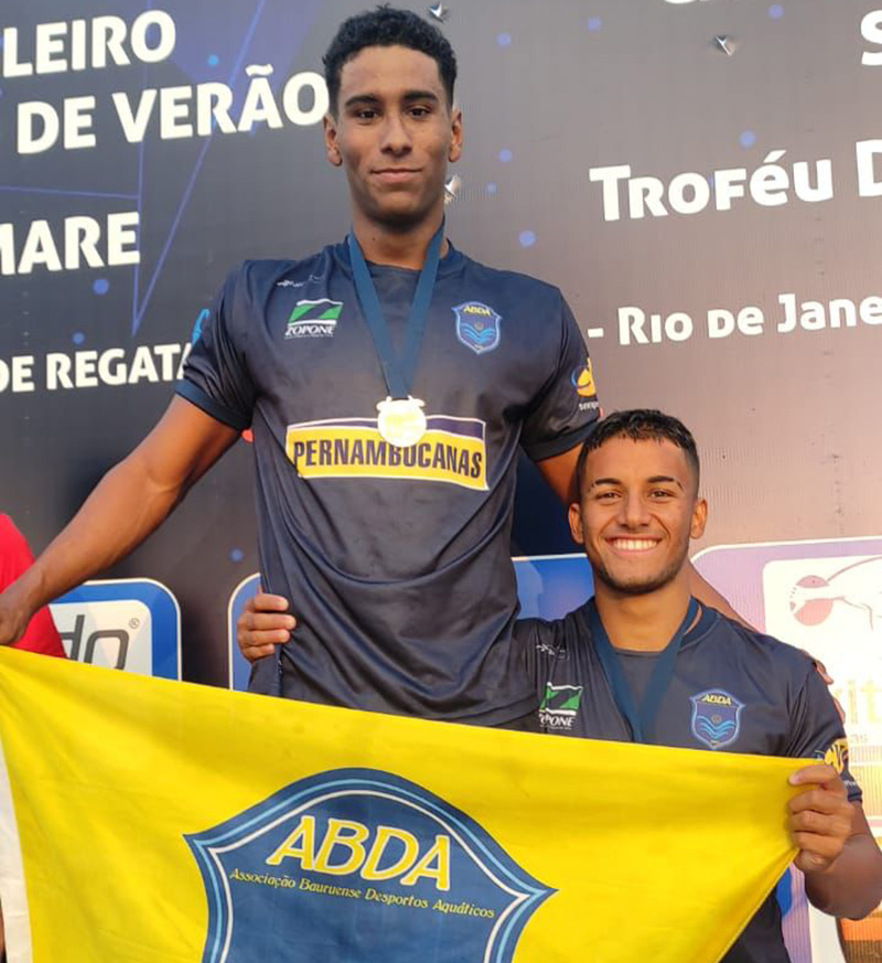 Primeira dobradinha no pódio da mesma prova e da mesma categoria, com Brian Aguiar e Tomas Edson, ouro e bronze, respectivamente, nos 200m borboleta