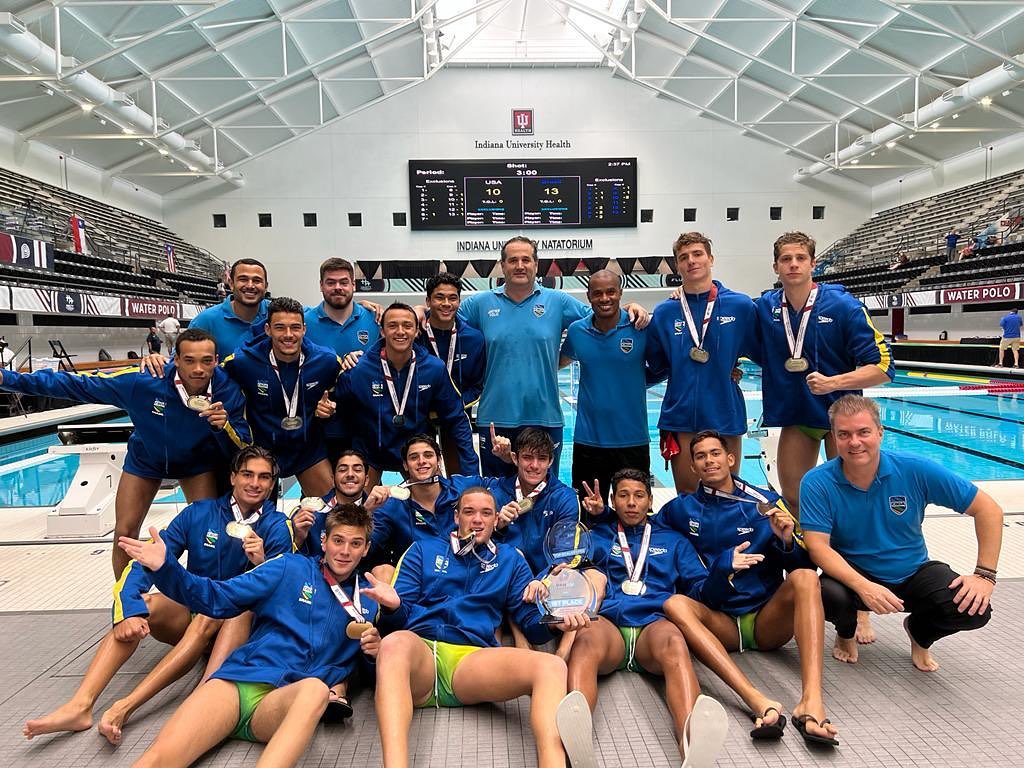 Com atletas da ABDA, sele��o brasileira sub-19 � campe� do Pan de Indian�polis