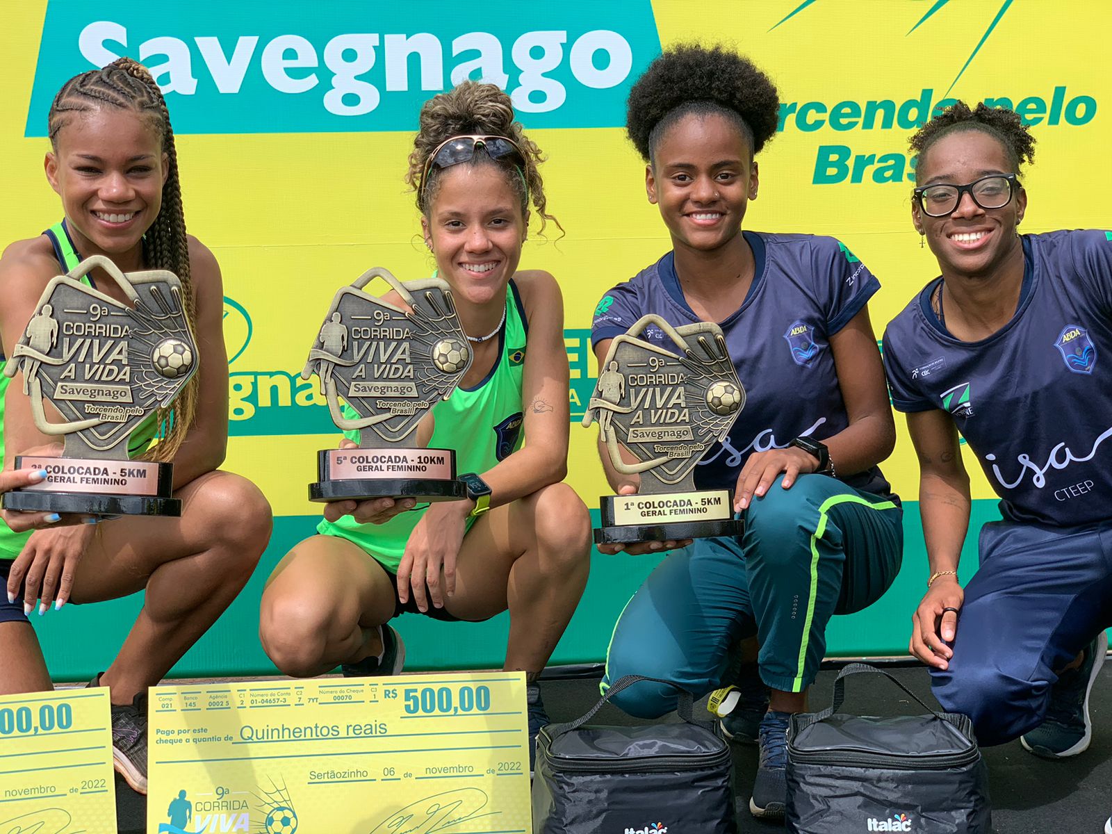 Atletas da ABDA conquistam 4 p�dios em corrida de rua de Sert�ozinho