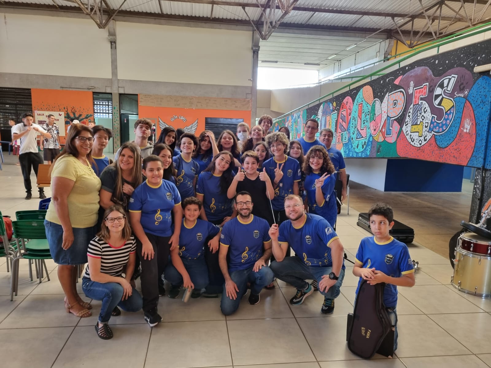 Apresenta��o da Banda ABDA FILARM�NICA na escola EE Guia Lopes em Bauru - 20/10/2022
