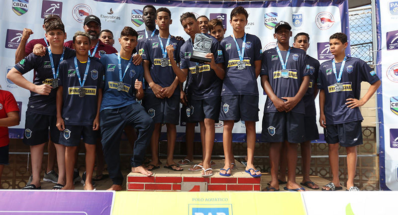 Time ABDA, vice -campe�o masculino Brasileiro Sub-14 - cr�dito: Luiza Moraes-PAB