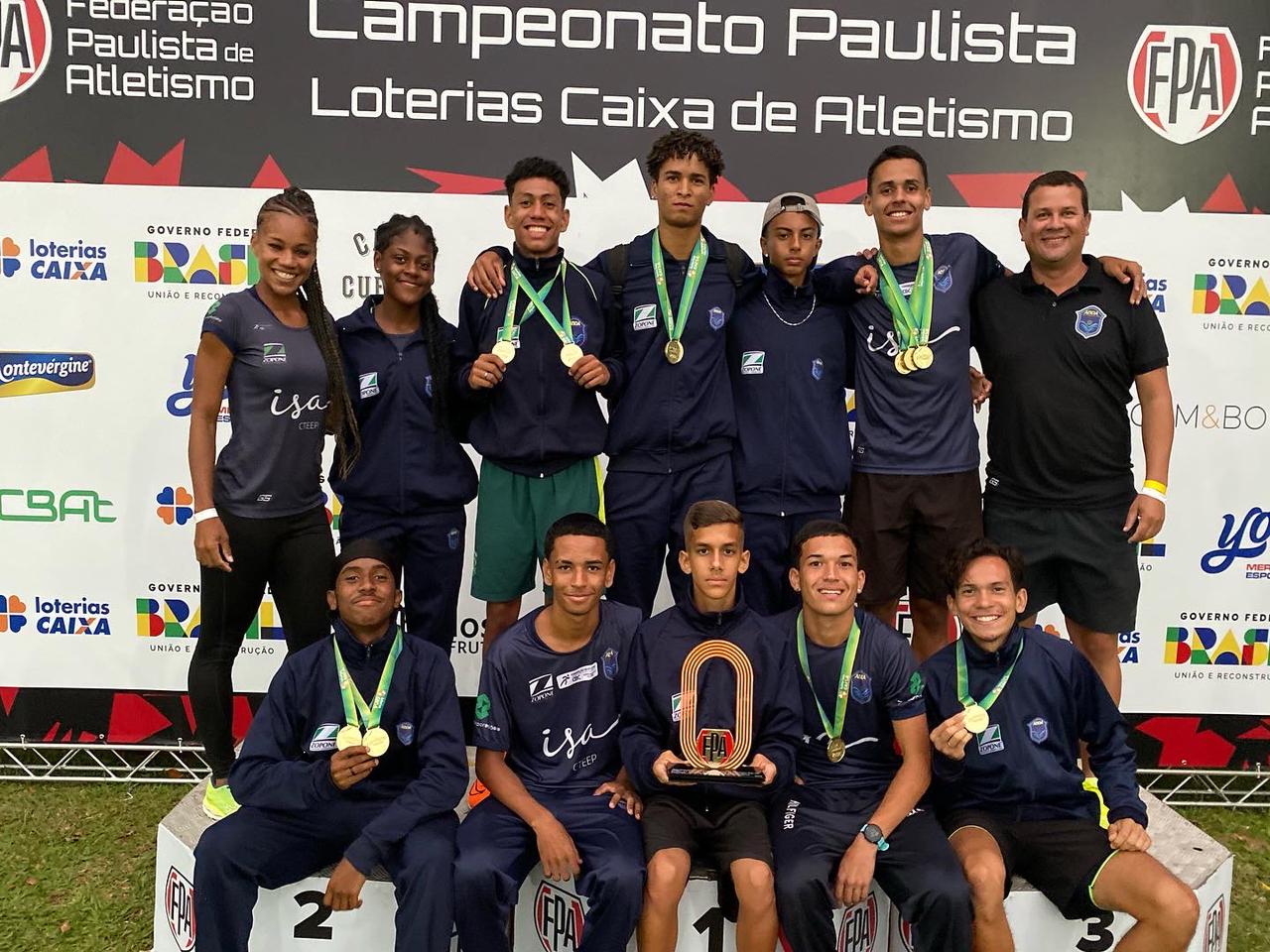 Equipe masculina da ABDA � campe� Paulista Sub-20 de atletismo