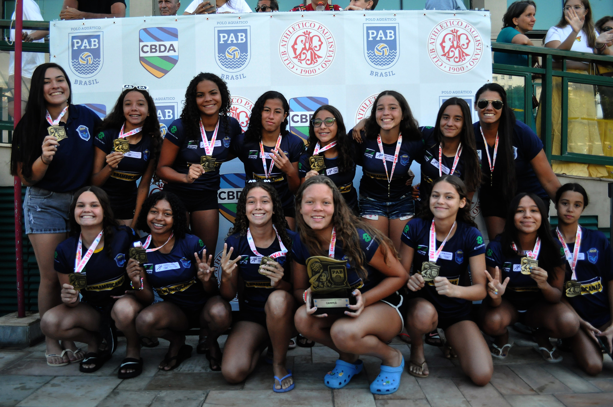 ABDA � tricampe� brasileira no feminino sub-14 de polo aqu�tico