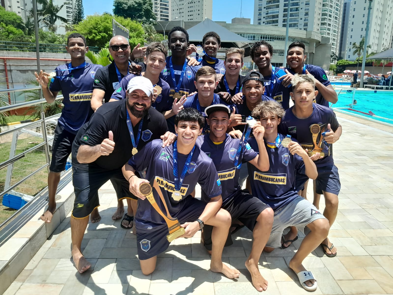 ABDA � campe� paulista sub-14 masculino s�rie ouro de polo aqu�tico