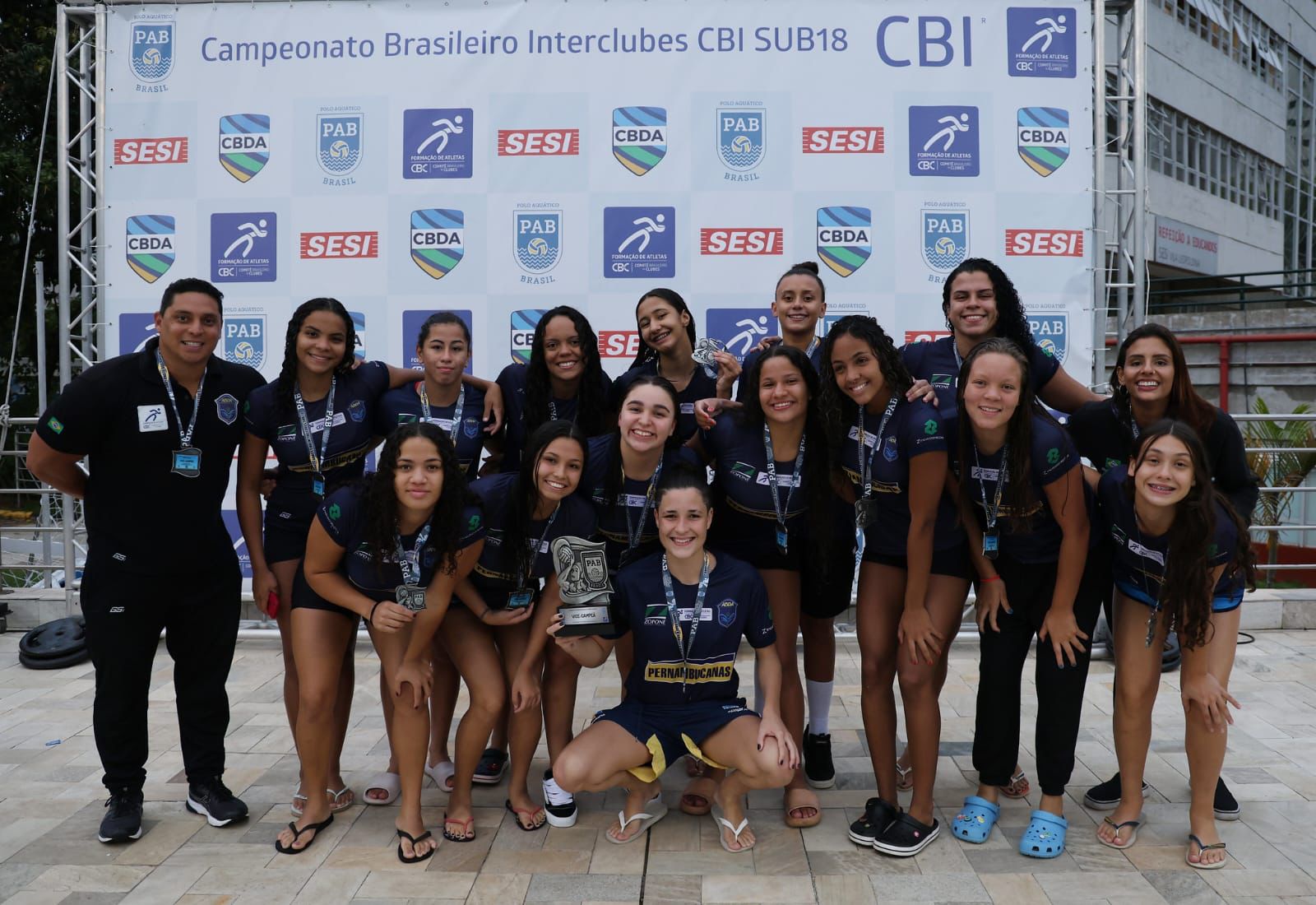 ABDA � vice-campe� feminina brasileira sub-18 de polo aqu�tico