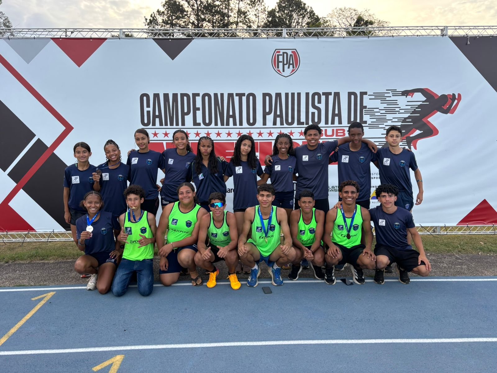 ABDA conquista nove medalhas no Paulista Sub-16 de Atletismo